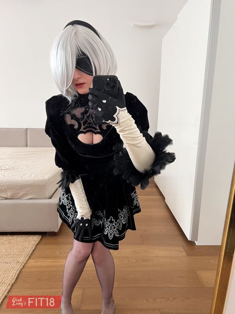 Amber As 2B From Nier Automata: Gallery #38