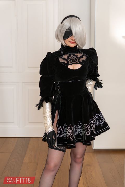 Amber As 2B From Nier Automata: Gallery #1